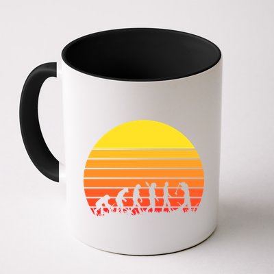 Golfer Evolution Sunset Mug