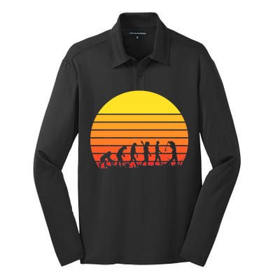 Golfer Evolution Sunset Silk Touch Performance Long Sleeve Polo