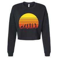 Golfer Evolution Sunset Cropped Pullover Crew
