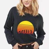 Golfer Evolution Sunset Cropped Pullover Crew