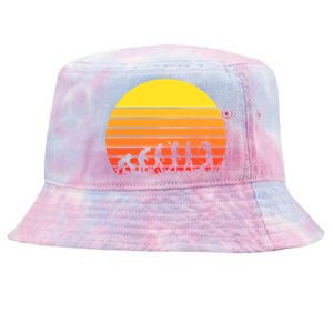 Golfer Evolution Sunset Tie-Dyed Bucket Hat