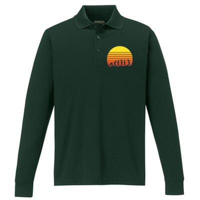 Golfer Evolution Sunset Performance Long Sleeve Polo