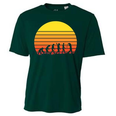 Golfer Evolution Sunset Cooling Performance Crew T-Shirt