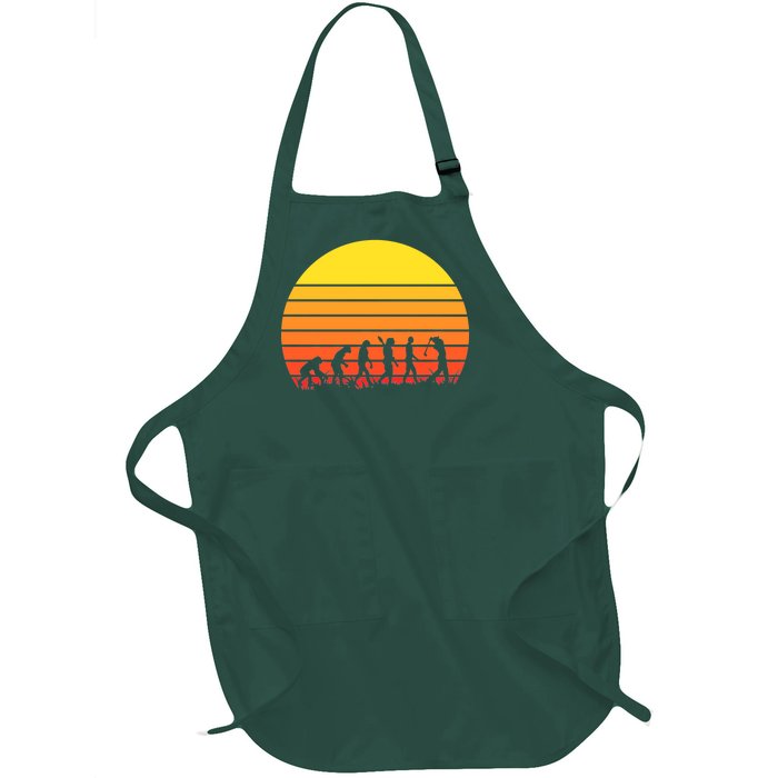 Golfer Evolution Sunset Full-Length Apron With Pockets