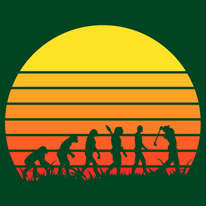 Golfer Evolution Sunset Apron