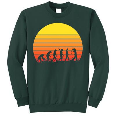 Golfer Evolution Sunset Sweatshirt