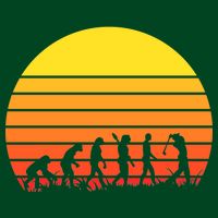 Golfer Evolution Sunset Sweatshirt