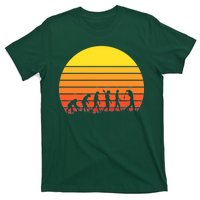 Golfer Evolution Sunset T-Shirt