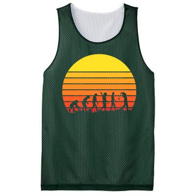 Golfer Evolution Sunset Mesh Reversible Basketball Jersey Tank