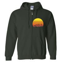 Golfer Evolution Sunset Full Zip Hoodie