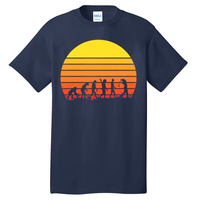 Golfer Evolution Sunset Tall T-Shirt