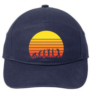 Golfer Evolution Sunset 7-Panel Snapback Hat