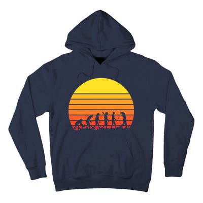 Golfer Evolution Sunset Tall Hoodie