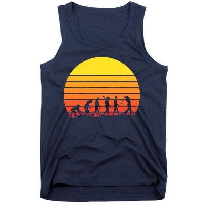 Golfer Evolution Sunset Tank Top