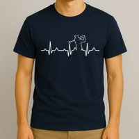 Golfer Heartbeat I Love Golf T-Shirt