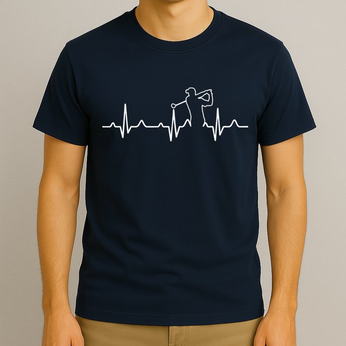 Golfer Heartbeat I Love Golf T-Shirt