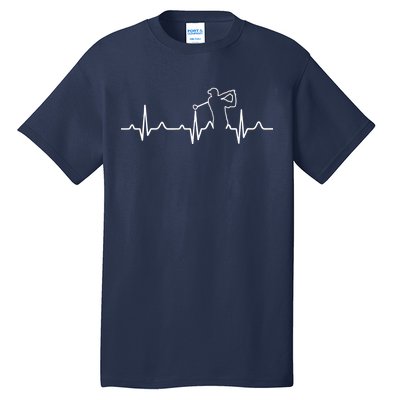 Golfer Heartbeat I Love Golf Tall T-Shirt