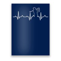 Golfer Heartbeat I Love Golf Poster