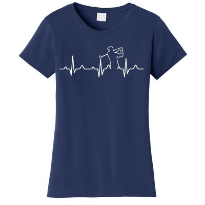 Golfer Heartbeat I Love Golf Women's T-Shirt