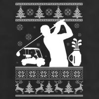 Golfing Fan Ugly Christmas Sweater Cool Comfort Performance Bucket Hat