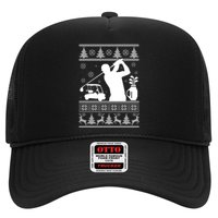 Golfing Fan Ugly Christmas Sweater Trucker Hat