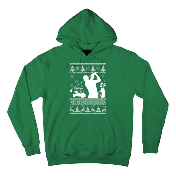 Golfing Fan Ugly Christmas Sweater Hoodie