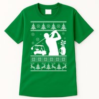 Golfing Fan Ugly Christmas Sweater Tall T-Shirt
