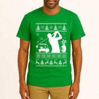 Golfing Fan Ugly Christmas Sweater Tall T-Shirt