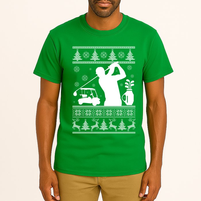 Golfing Fan Ugly Christmas Sweater Tall T-Shirt