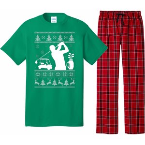 Golfing Fan Ugly Christmas Sweater Pajama Set