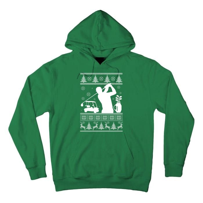 Golfing Fan Ugly Christmas Sweater Tall Hoodie