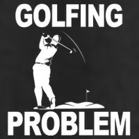 Golfing Problem  7 Panel Mesh Trucker Snapback Hat