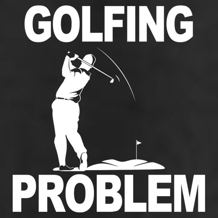 Golfing Problem  7 Panel Mesh Trucker Snapback Hat