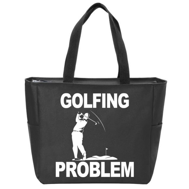 Golfing Problem  Zip Tote Bag