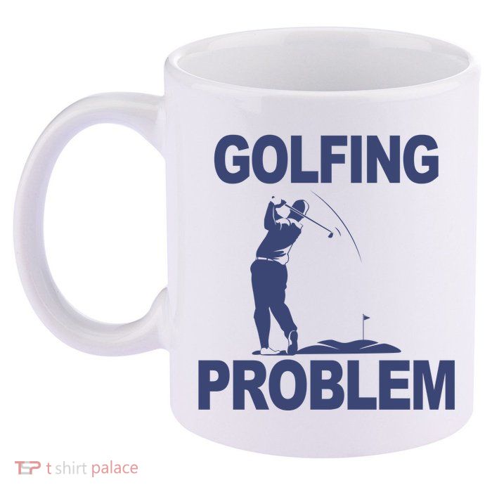 Golfing Problem  11oz C Handle Ceramic Mug
