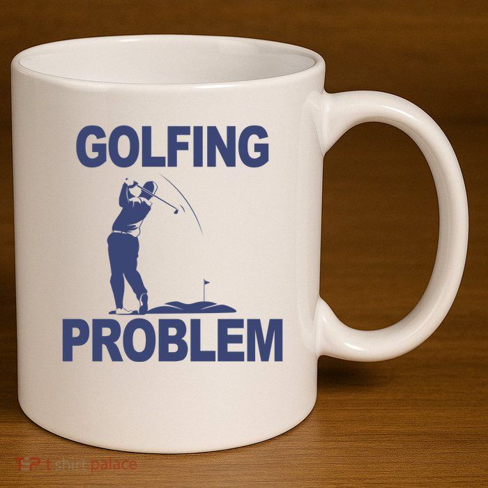 Golfing Problem  11oz C Handle Ceramic Mug