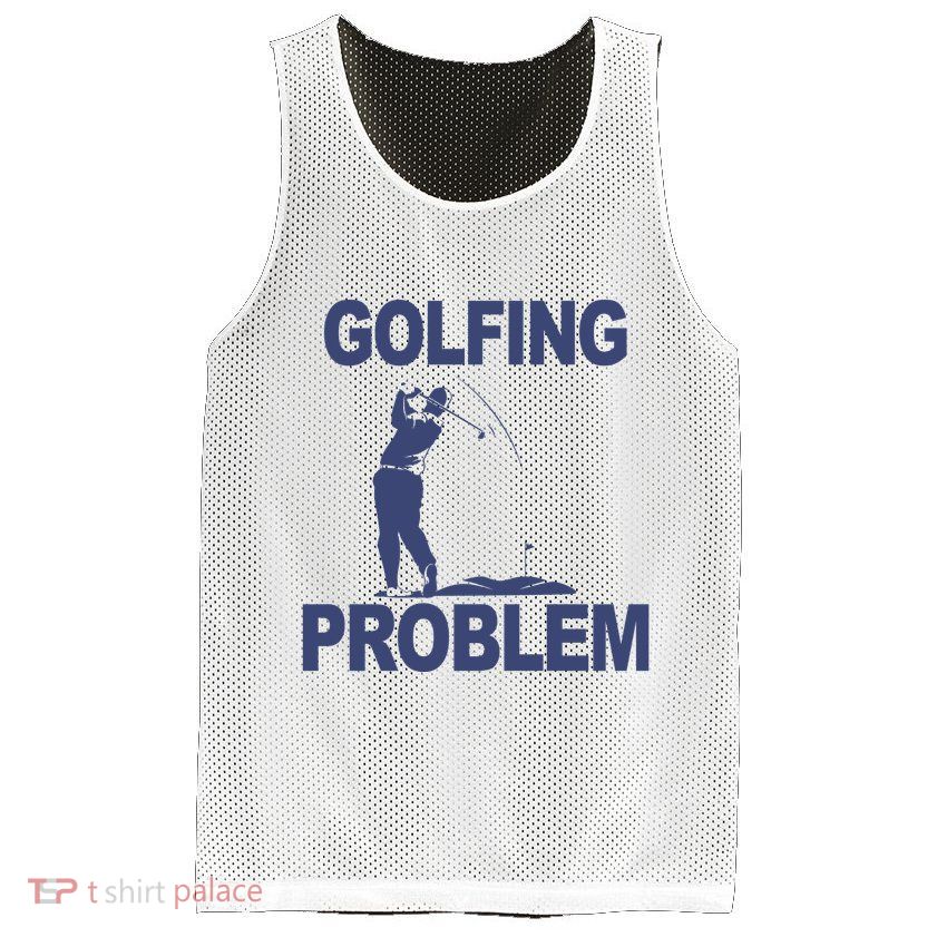 Golfing Problem  Mesh Reversible Basketball Jersey Tank