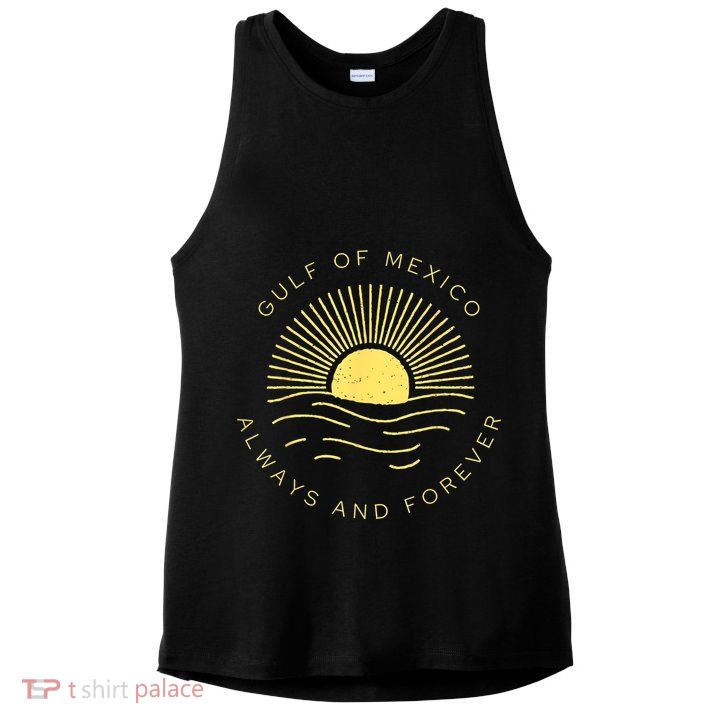 Gulf Of Mexico Always & Forever Vintage Sunset Political Ladies PosiCharge Tri-Blend Wicking Tank