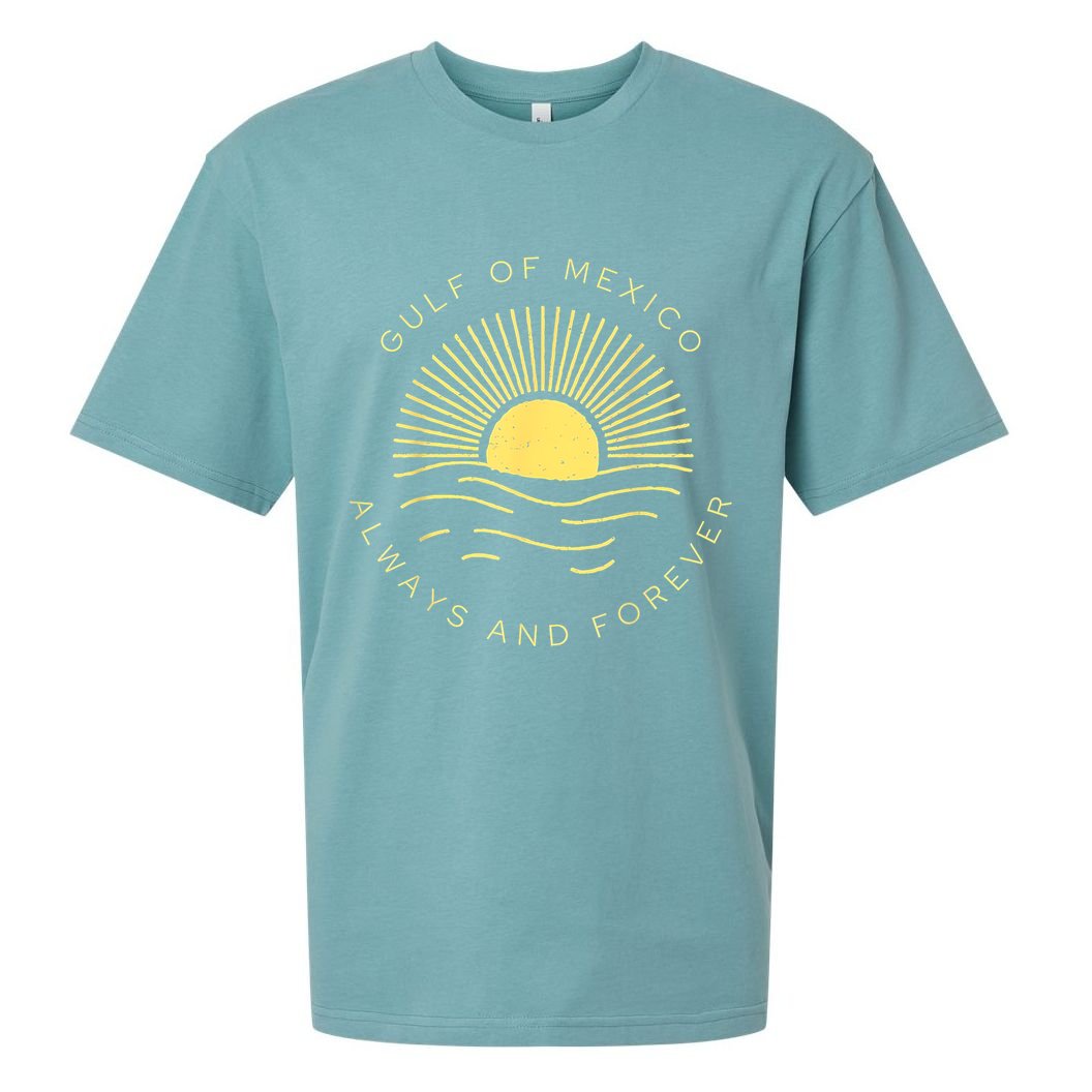 Gulf Of Mexico Always & Forever Vintage Sunset Political Sueded Cloud Jersey T-Shirt