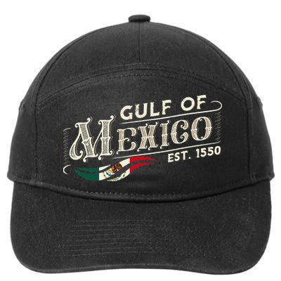 Gulf Of Mexico Est 1550 Retro Vintage 7-Panel Snapback Hat
