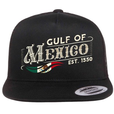 Gulf Of Mexico Est 1550 Retro Vintage Flatbill Hat