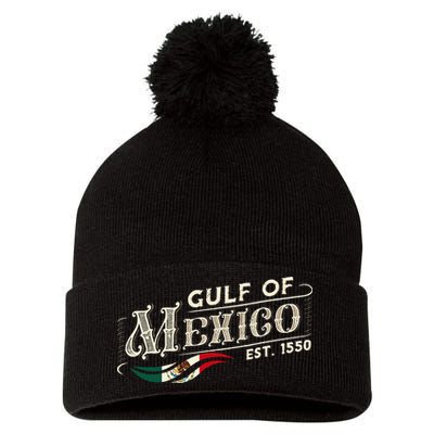Gulf Of Mexico Est 1550 Retro Vintage Pom Pom 12in Knit Beanie