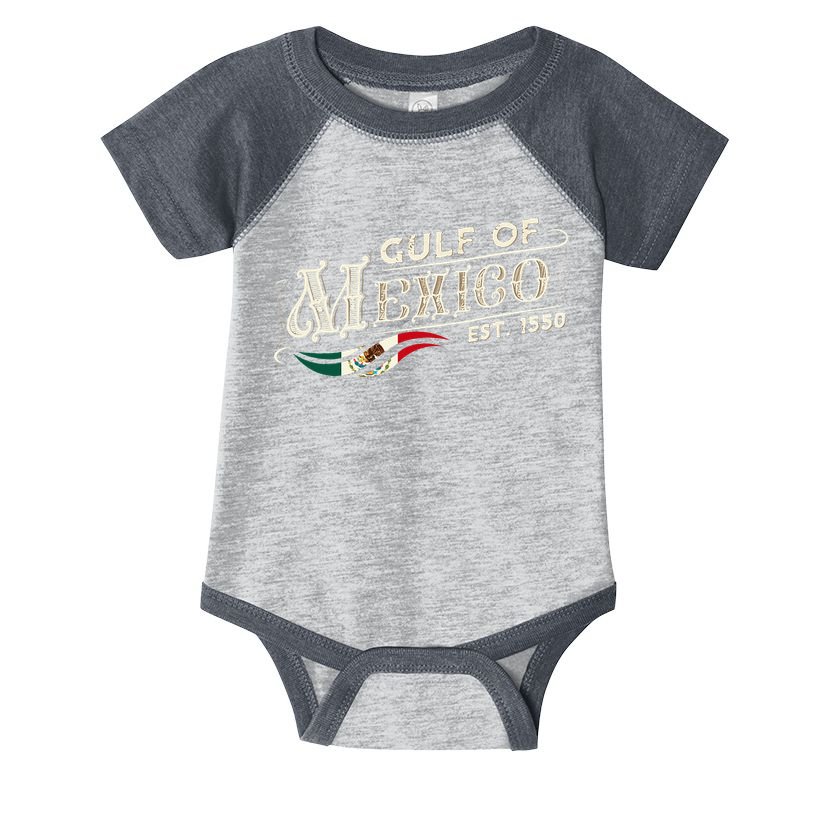 Gulf Of Mexico Est 1550 Retro Vintage Infant Baby Jersey Bodysuit