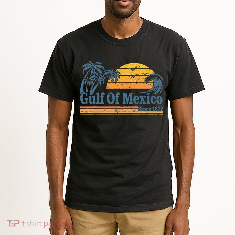 Gulf Of Mexico Since 1672 Retro Vintage Beach Tall T-Shirt
