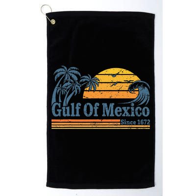 Gulf Of Mexico Since 1672 Retro Vintage Beach Golf Towel