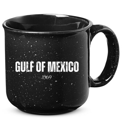 Gulf Of Mexico 1569 American Gulf Of Mexico Map Lover 15oz Campfire Ceramic Mug