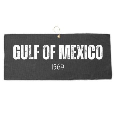 Gulf Of Mexico 1569 American Gulf Of Mexico Map Lover Large Microfiber Waffle Golf Towel