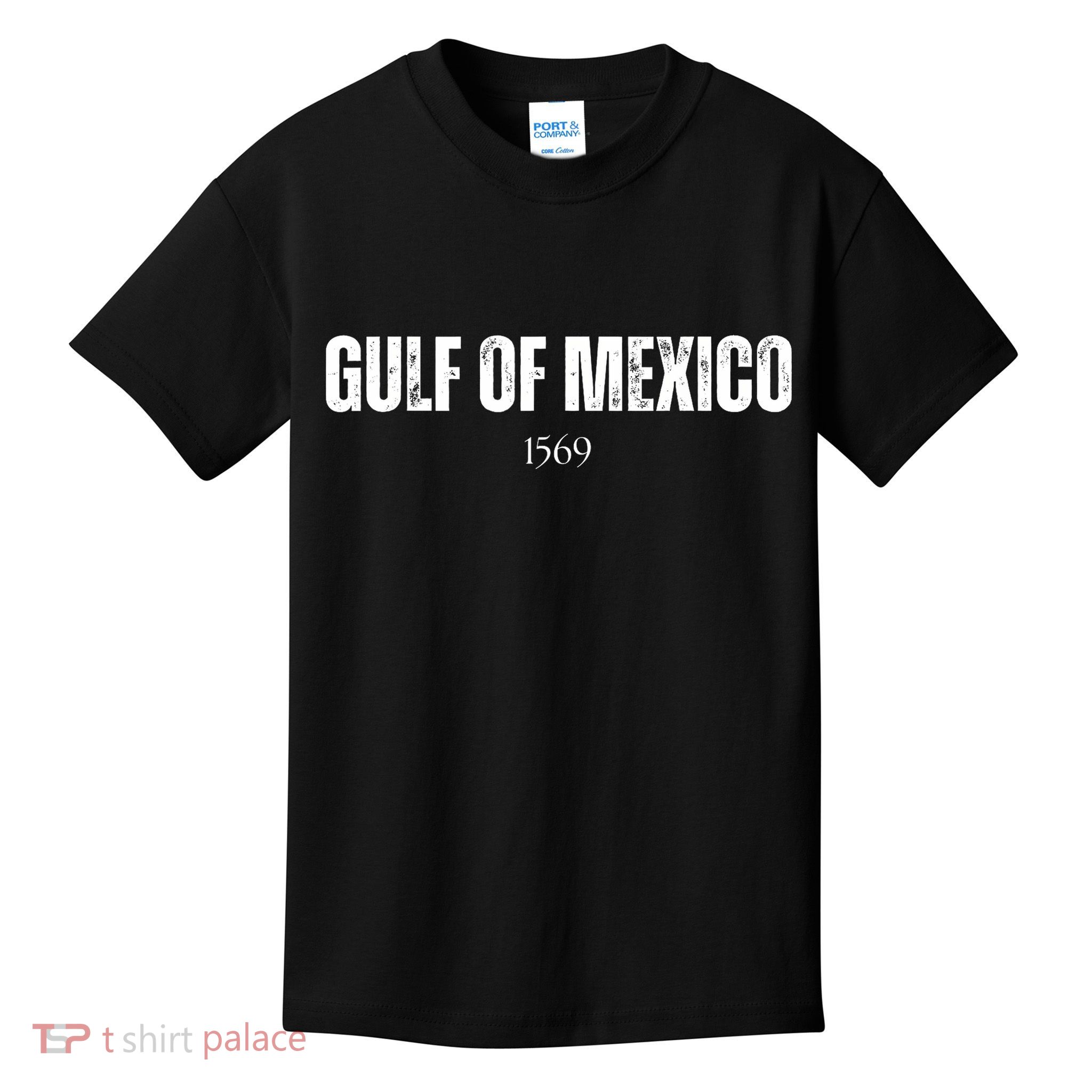 Gulf Of Mexico 1569 American Gulf Of Mexico Map Lover Kids T-Shirt