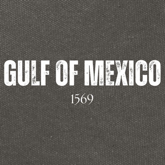 Gulf Of Mexico 1569 American Gulf Of Mexico Map Lover Cotton Canvas Backpack