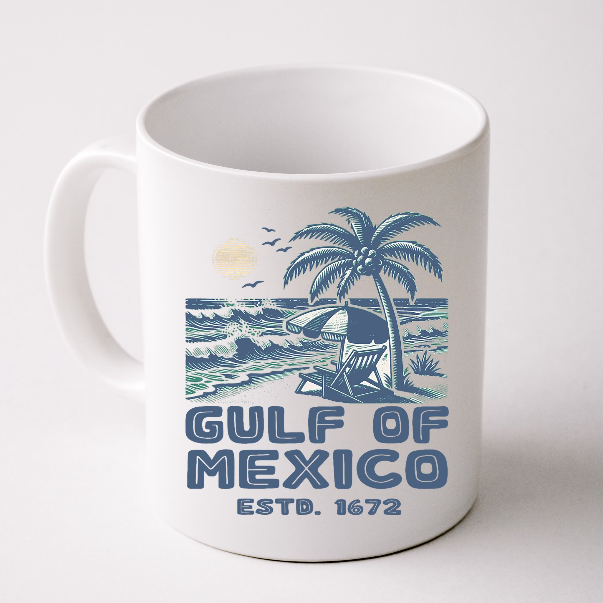 Gulf Of Mexico 1672 Vintage Beach Gulf Of Mexico Forever Mug